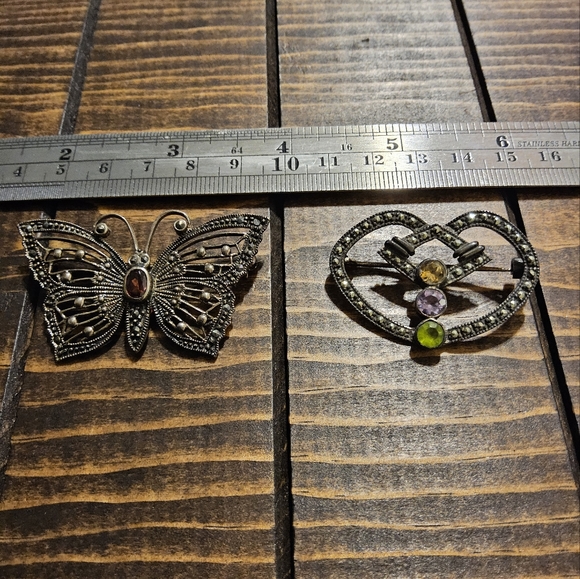 2 vintage brooch pins - Picture 6 of 12